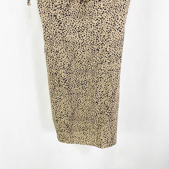 SHEIN Brown Leopard Spotted Tie Shoulder Mini Dress - Picture 7 of 11